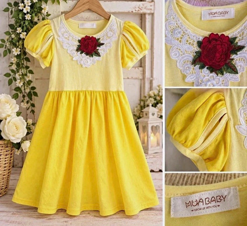Girls yellow belle inspired - girls,